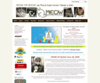 Meowcatrescue.org(MEOW Cat Rescue) Screenshot