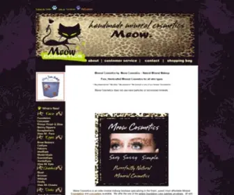 Meowcosmetics.com(Mineral Makeup by Meow Cosmetics) Screenshot
