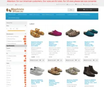 Mephistoshoes.eu(Real shop in Amsterdam and online webshop for women and men shoes from Mephisto) Screenshot