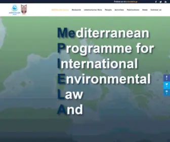 Mepielan.gr(Mediterranean Programme for International Environmental Law & Negotiation) Screenshot