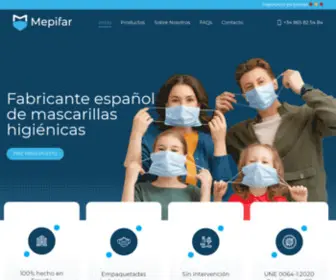 Mepifar.com(Fabricación y Suministro de Equipamiento de Protección Individual) Screenshot