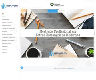 Meplem.com.br(Mestrado Profissional em Letras Estrangeiras Modernas) Screenshot