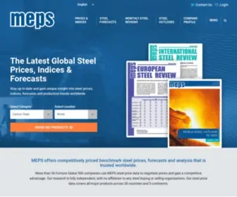 Meps.co.uk(Global Steel Prices) Screenshot