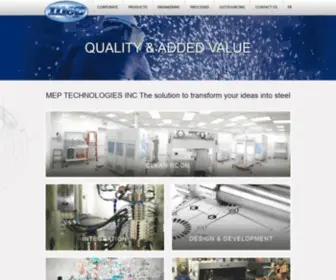 Meptec.com(MEP Technologies) Screenshot