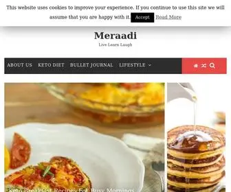 Meraadi.com(Keto Recipes) Screenshot