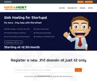 Merahost.in(The Best Quality Web Hosting in India) Screenshot
