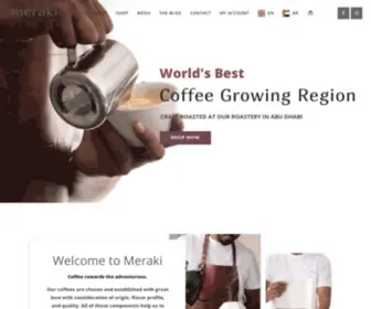 Merakiae.com(Best Roastery & Cafe in Abu Dhabi) Screenshot