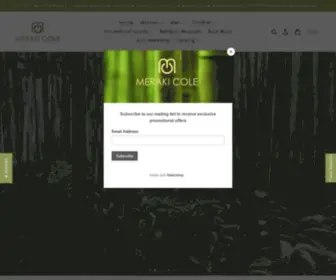 Merakicole.com(Meraki Cole Company) Screenshot