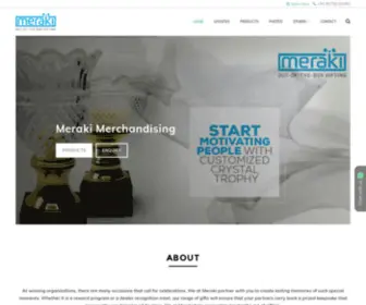 Merakimerchandising.com(Meraki Merchandising in Chennai) Screenshot