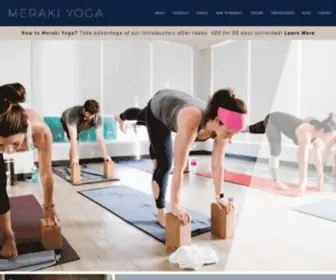 Merakiyogastudio.com(Meraki Yoga Studio) Screenshot