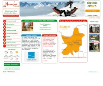Meranerland-Hotel.com(Il Meraner Land: tutto ciò che circonda Merano) Screenshot