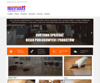 Meranti.pl(Podłogi warszawa) Screenshot