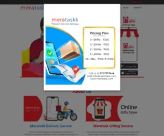 Meratask.com(Same day delivery in Delhi NCR) Screenshot