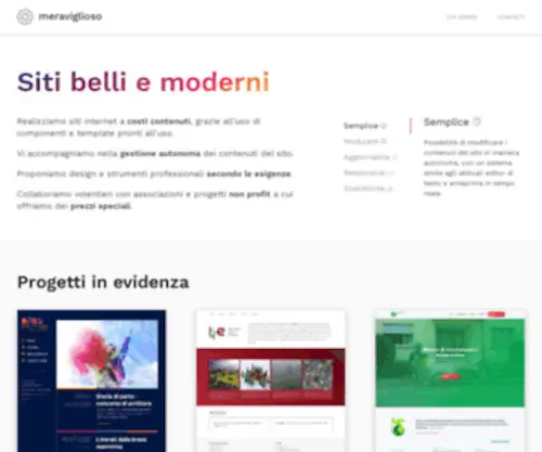 Meraviglioso.ch(Siti internet belli e moderni) Screenshot