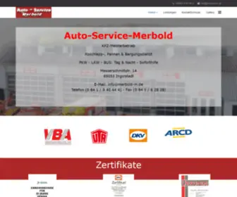 Merbold-IN.de(Autoeservice Merbold) Screenshot