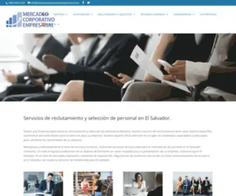 Mercadeocorporativoempresarial.com(Reclutamiento y Outsourcing de personal El Salvador) Screenshot