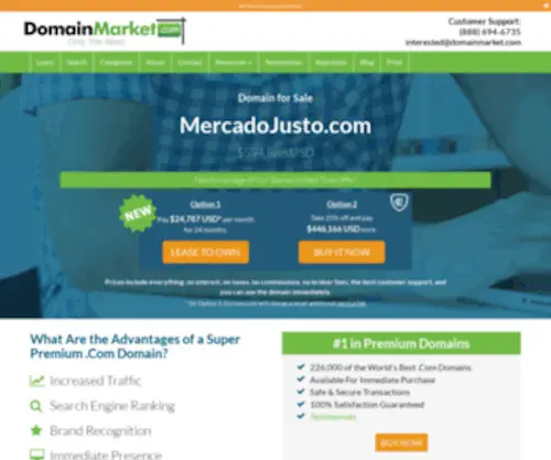 Mercadojusto.com(Forsale Lander) Screenshot