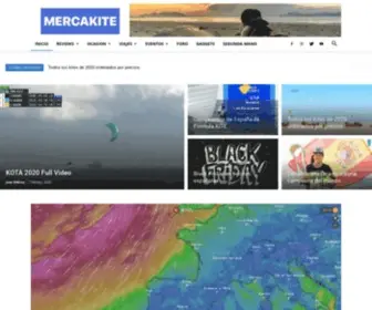 Mercakite.com(Un blog sobre kitesurf en espa) Screenshot