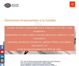 Mercametrica.com(Directorios EmpresarialesMercam) Screenshot