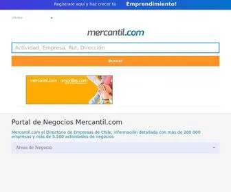 Mercantil.com(El portal de negocios lider en Chile) Screenshot