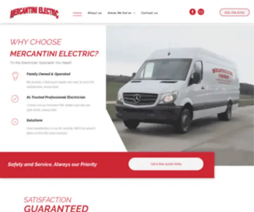 Mercantinielectric.net(Electrician) Screenshot