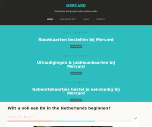 Mercard.nl(Geboortekaartjes) Screenshot