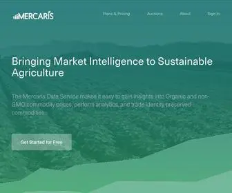 Mercaris.com(Organic and non) Screenshot