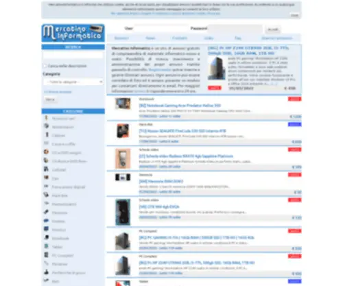 Mercatinoinformatico.it(Mercatino Informatico) Screenshot