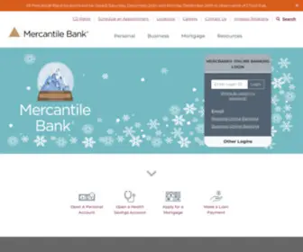 Mercbank.com(Mercantile Bank) Screenshot