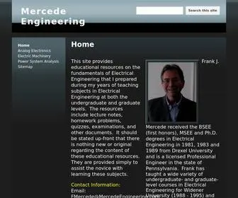 Mercedeengineering.com(This site) Screenshot