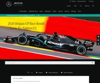 Mercedes-AMG-F1.com(Mercedes-AMG Petronas Formula One Team) Screenshot