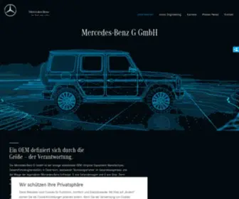 Mercedes-Benz-G.at(Mercedes-Benz G GmbH) Screenshot