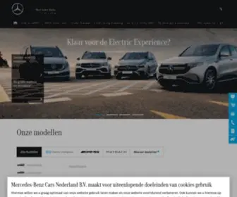Mercedes-Benz.nl(De officiële website van Mercedes) Screenshot