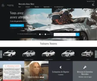 Mercedes-Metz.fr(Mercedes-Benz Metz voiture occasion et neuve concessionnaire reprise et entretien) Screenshot