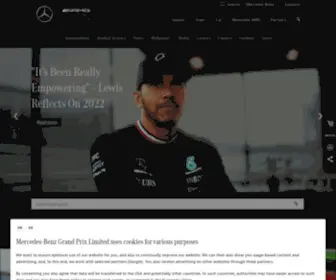 MercedesamGf1.com(Official Mercedes) Screenshot