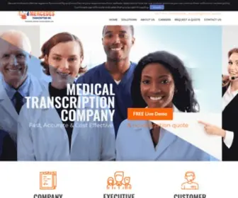 Mercedestranscription.com(Medical Transcription Company) Screenshot