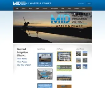 Mercedid.org(Merced Irrigation District) Screenshot