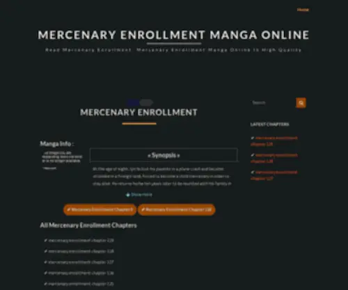 Mercenaryenrolment.com(Read Mercenary Enrollment Manga Online) Screenshot