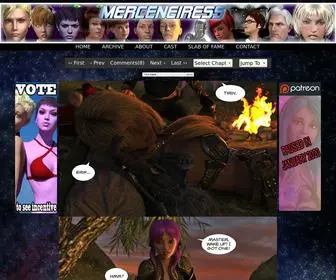 Merceneiress.com(Science Fantasy Tomfoolery) Screenshot