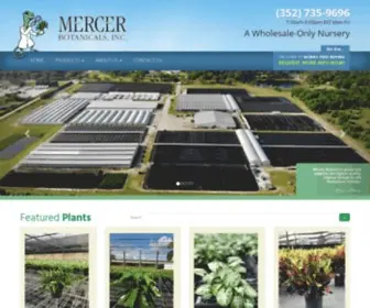 Mercerbotanicals.com(Wholesale Nursery for Tropical Plants) Screenshot