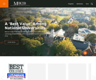Mercer.edu(Mercer University) Screenshot