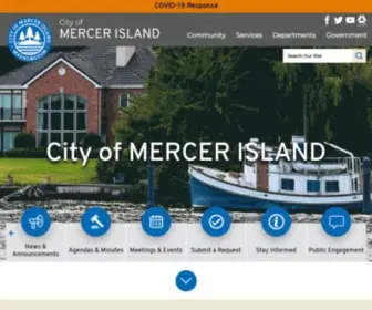 Mercergov.org(City of Mercer Island) Screenshot