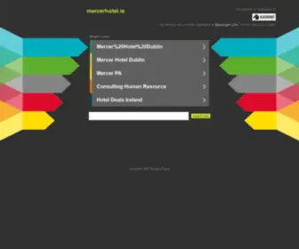 Mercerhotel.ie(mercerhotel) Screenshot