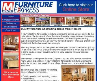 Mercersfurnitureexpress.co.uk(Milano) Screenshot