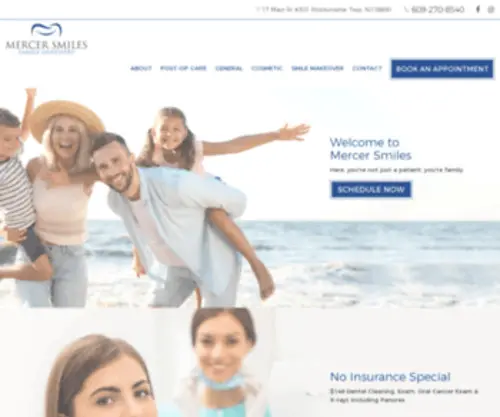 Mercersmiles.com(Smiles Family Dentistry) Screenshot