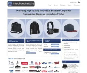 Merchandise.co.nz(Promotional Products) Screenshot