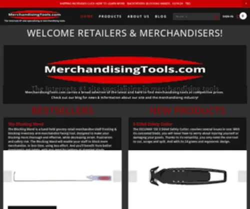 Merchandisingtools.com(Merchandising Tools) Screenshot