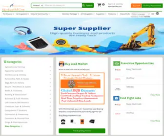 Merchantad.com(Manufacturers Suppliers Exporters Importers from the world s largest online B2B marketplace) Screenshot