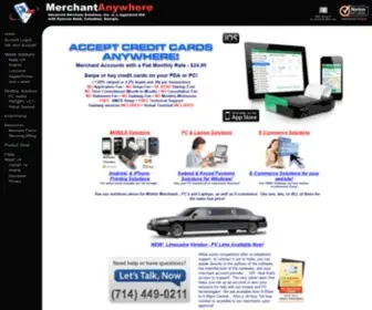 Merchantanywhere.com(Accept Credit Cards Anywhere on Palm) Screenshot