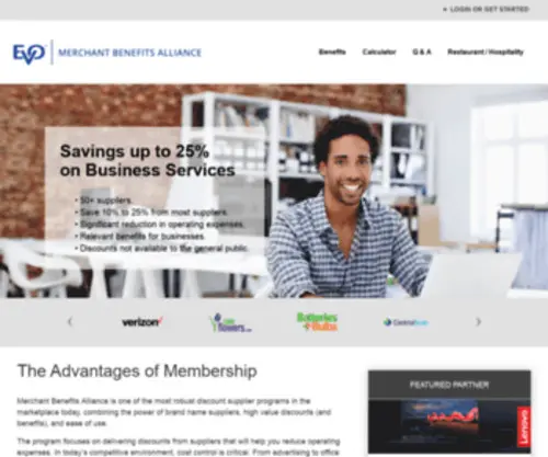Merchantbenefitsalliance.com(Merchant Benefits Alliance) Screenshot
